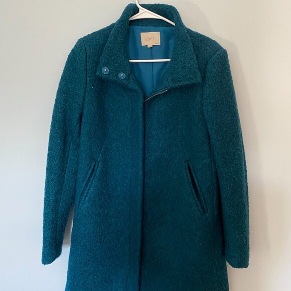 Ann Taylor Loft Coat Wool-Blend - Picture 1 of 5